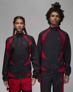 Nike Jordan Sport Jam Warm Up Woven Track Jacket Black Red Men's XL DX9367-013 - Picture 1 of 7
