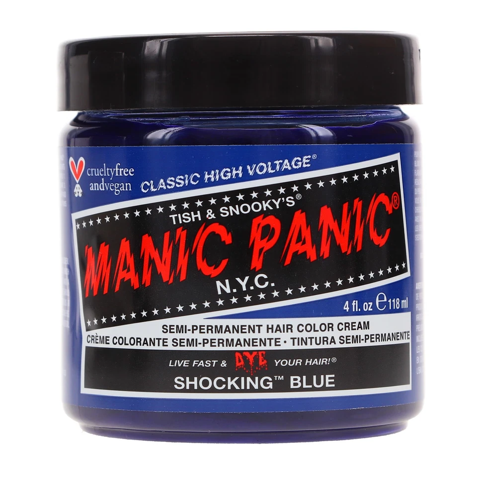 Manic Panic High Voltage Classic Cream Hair Color Shocking Blue 4oz