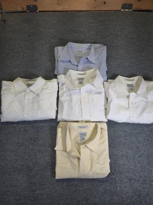 L.L. Рубашка Bean Oxford мужская 18x33 белая устойчивая к морщинам 100% хлопок лот 5 - Изображение 1 из 4
