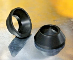 20x set 7075 Aluminum Lug Wheel adapter extension washer Acorn Cone 60 deg - Picture 1 of 11