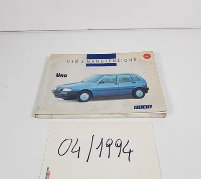 Manual De Uso Y Mantenimiento Fiat Uno 1.0 Racing Selecta D Y T Diesel '94 - Imagen 1 de 4