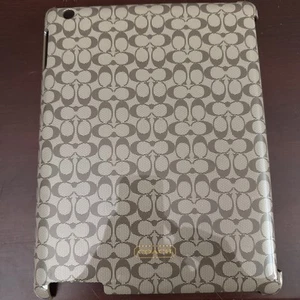 Coach Signature Molded iPad Hardshell Case Cover F66676 Khaki/MAHOGANY - Picture 1 of 3