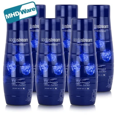 MHD SodaStream Getränke-Sirup ohne Zucker Cola Geschmack 440ml (6er Pack) - Bild 1 von 4