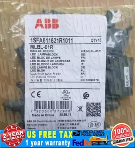 1pcs ABB push button switch lampholder MLBL-01R 24VAC/DC US Free TAX - Picture 1 of 1