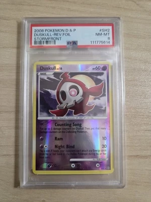 Duskull (Shiny) SH2 Stormfront Reverse Holo PSA 8 - Image 1 of 4