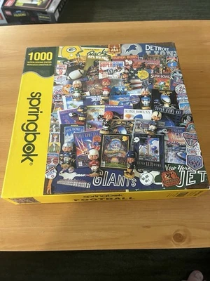 Football Fantasy 1000 Piece Jigsaw Puzzle Springbok 24”x30” - Image 1 of 4