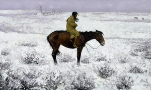 The Herd Boy Painting by Frederic Remington Reproduction - Picture 1 of 6