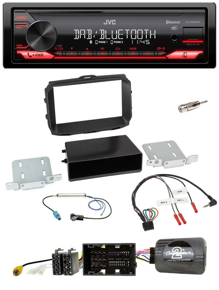 JVC Bluetooth USB DAB Lenkrad Autoradio für Alfa Giulietta 940 Facelift 2014-202 - Bild 1 von 4