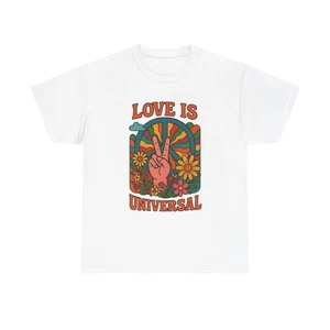 Love Is Universal Peace Grafik T-Shirt Erwachsene NEU - Bild 1 von 25