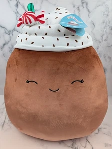 Squishmallows Marsha Peppermint Latte Hot Chocolate 20 Zoll groß Plüschtier braun - Bild 1 von 9