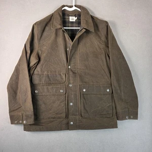 Flint and Tinder Jacket Mens XL Brown TekWax Waxed Field Chore Utility Barn - Picture 1 of 13