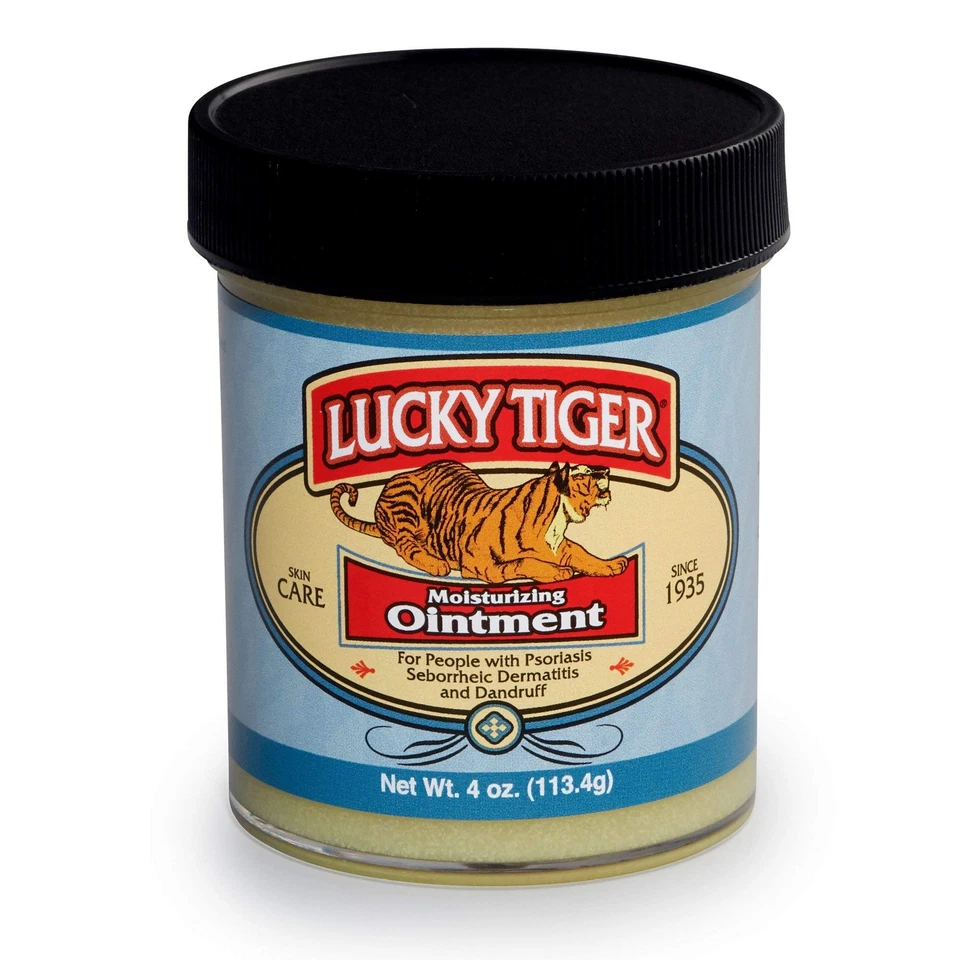 Ungüento para el cuidado de la piel Lucky Tiger 4 onzas para la caspa dermatitis seborrea Foto 1 de 2