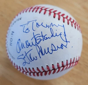 STAN MUSIAL HANDSIGNIERT BESCHRIFTET BASEBALL mit COA - HOFer - SEHR GEPFLEGT - Bild 1 von 5