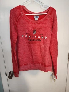 Portland Trailblazers Red Thin Sweatshirt Size Large NWT - Picture 1 of 5