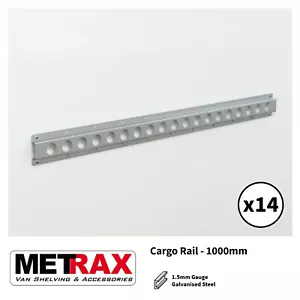 ¡Mega oferta!! 14x riel de carga 1000 mm (14 m) pista de amarre retención de carga estanterías furgonetas - Imagen 1 de 2