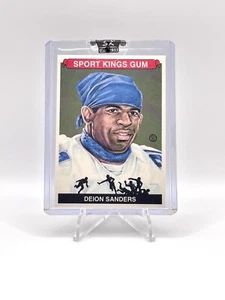 Deion Sanders 2008 Sportkings Series B RARE Sport Kings Gum Card #74 (SEALED) - Picture 1 of 2