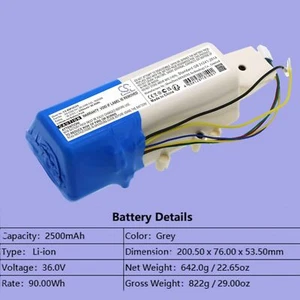 Battery Fit for Bissell 2551, 2590, 2593, 2596, CrossWave Cordless Max, CrossWav - Picture 1 of 6