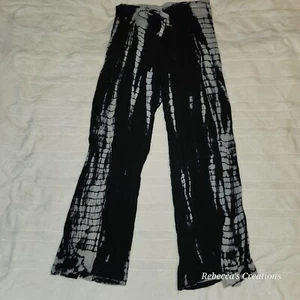 Justice Girls Palazzo Pants VISCOSE Multicolor TIEDYE Elastic Waist CRINKLED 8 - Picture 1 of 9