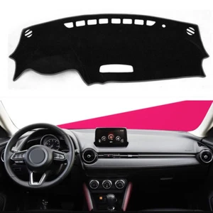 Black Car Dashmat Dashboard Sun Cover Dash Mat Carpet Pad For 2016-18 Mazda CX-3 - Picture 1 of 7