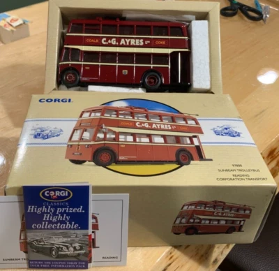 Corgi #97800 Sunbeam Doubledecker Trolleybus C.&G. Ayres Reading 1:50 NIB - Image 1 of 4