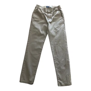 Old Navy Boys Size XL 14/16 Tapered Khakis Elastic Waistband - Picture 1 of 6