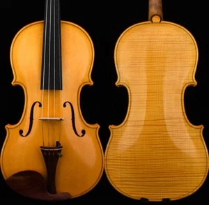 T31+ Pro Master Stradivari Style White Violin 4/4 European Wood Rich Sweet Sound - Imagen 1 de 13