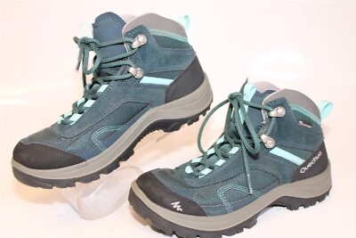 Botas de montaña Quechua Decathlon Senderismo 100 Mid Turquesa para mujer 5,5 36 Trail  Foto 1 de 4