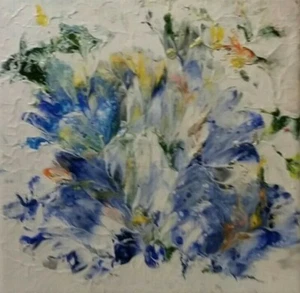MALEREI Abstrakt Kunst ACRYL Original BILD Gemälde Unikat POURING Art - Bild 1 von 2