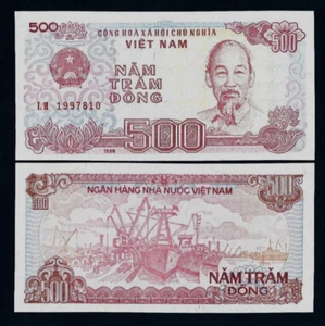 Vietnam 500 Dong P-101 1988 x 1 Pcs UNC Vietnamese Currency VND Note USA SELLER - Picture 1 of 3