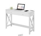 Oxford 42" Desk with Charging Station White