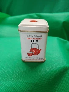 VTG Ch’a Ching Chinese Restaurant Tea Tin Wagner & Sons Ivyland PA 3/4 OZ - Picture 1 of 9