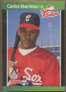 1989 Donruss The Rookies  #14 Carlos Martinez Chicago White Sox - Picture 1 of 2