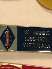 1st Marine Vietnam Hat , Tie, Vest , Lapel Pin  