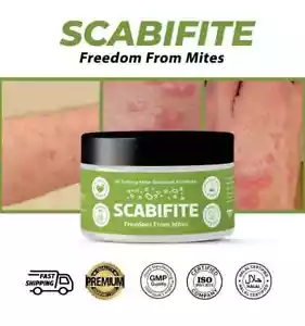 ScabiFITE Cream 50 GMS Medication Natural Relief FAST FREE SHIP PACK OF 2 - Picture 1 of 4
