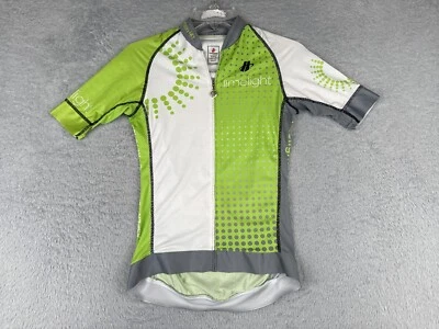 Jersey de ciclismo Hincapie adulto 2XS XXS verde blanco cremallera completa manga corta Aspen Foto 1 de 4