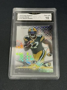 2014 Topps Platinum Davante Adams Future HOF ROOKIE RC #107 GMA 10 GEM MINT - Picture 1 of 2