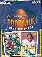 1992 FLEER NFL FOOTBALL TRADING CARDS - 36 WAX PACKS -FACTORY WAX BOX