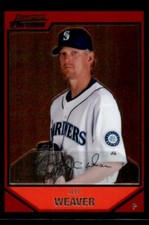2007 Bowman Chrome #183 Jeff Weaver Seattle Mariners