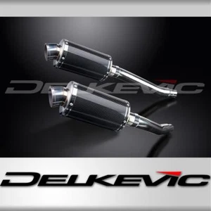 YAMAHA TDM900 2002-2013 225mm OVAL CARBON SILENCER EXHAUST KIT - Picture 1 of 4
