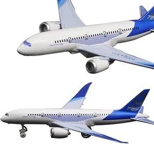 Kids Toy Game Airplane Toys Bump Go Airlines Die Cast Metal Model Plane Lights - Picture 1 of 8