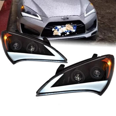 Par de luces de señal de giro secuencial LED DRL para Genesis Coupe 2009-2012 Foto 1 de 4