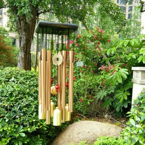 Klangspiel Metall Windspiel Windharfe Feng Shui Outdoor Haus Garten Dekoration - Picture 1 of 11