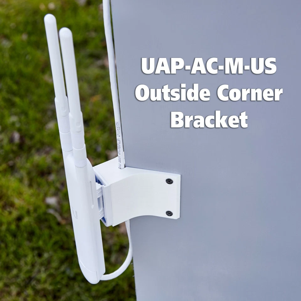 For Ubiquiti UAP-AC-M-US Mesh Wifi Outside Corner Mounting Bracket - NEW MODEL!! - Imagem 1 de 4
