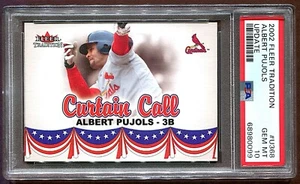 2002 ALBERT PUJOLS PSA 10 GEM MINT #U368 FLEER TRADITION UPDATE *SHIPS FREE - Picture 1 of 3