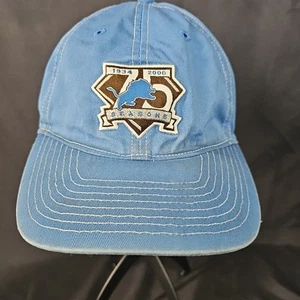 Detroit Lions Football Hat Reebok NFL Team 75th Anniversary Blue Adjustable - Picture 1 of 10