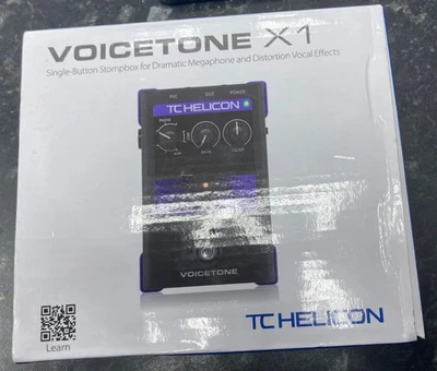 TC-Helicon VoiceTone X1 Vocal Effect Pedal With Megaphone Telephonic, Purple NEW - Image 1 of 4