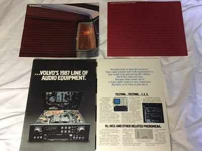 🇸🇪1987 VOLVO 740 760 780 OEM VENTAS PROMOCIONALES Y 87’ LÍNEA DE AUDIO FOLLETOS A+ Foto 1 de 4