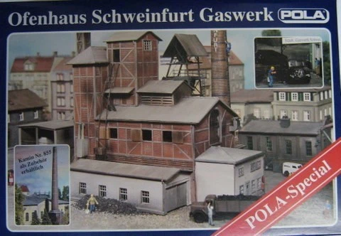 Pola 401 HO "Schweinfurt Gaswerk" Incinerator Building Kit - Image 1 of 1