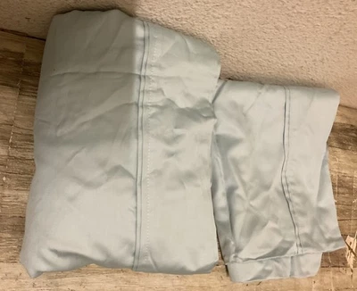 🪼 Threshold 400 Thread Sateen SHEET 2 Piece⚠️ONLY FLAT & PILLOWCASE 🆕AS SHOWN - Image 1 of 3