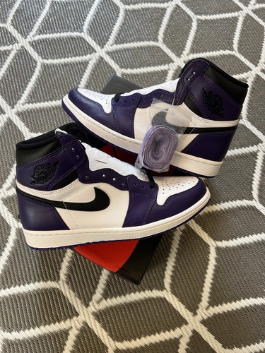 Air Jordan 1 Retro High Court Purple 2.0 UK8✅ NUOVO